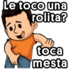 jojo stickers Le toco una rolita? toca mesta