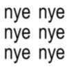 nye nye nye nye nye nye