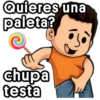 Quieres una paleta? chupa testa jojo_stickers