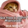 Que friooo é esse??? Misericórdia!! BOA NOITE!!!