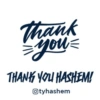 Thank =you = THANK YOU HASHEM! Ⓒtyhashem