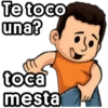 Te toco una? toca mesta jojo_stickers