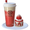 Set de bebidas de fresa