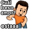 Cuál beso amor? estaaa , tickers
