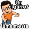 jojo stickers Un cigarro? fuma mesta