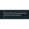 Cupón válido 10