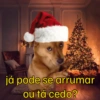 já pode se arrumar ou tá cedo?