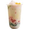 Bebida de sagu com frutas