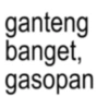 ganteng banget, gasopan