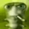 Mirada verde de shock