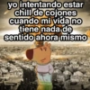 yo intentando estar chill de cojones cuando mi vida no tiene nada de sentido ahora mismo PAS