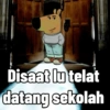 6 Disaat lu telat datang sekolah
