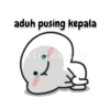 aduh pusing kepala Sticker ly ;