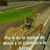Por k no te biztes de abeja y le zumbas a la berga