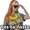 Pes-ta-ñaste @Giseelove Stickers IRE DAN OF NOT 4 VERSITY NOTRED