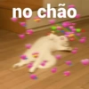no chão