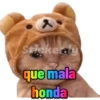Stickerdy que mala honda