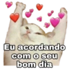 Eu acordando com o seu bom dia