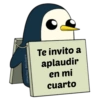 @Harley Stickers Te invito a aplaudir en mi cuarto