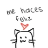 me haces feliz :3 ना