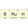 B Boron 5 44 Ru H Hydrogen Ruthenium 1