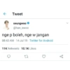Tweet
seungwoo
@han_swoo
nge p boleh, nge w jangan
08:43 AM 14 Jul 19 Twitter for Android
11K Retweets 10.1K Likes
27
go