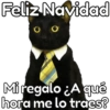 Feliz Navidad Mi regalo ¿A qué hora me lo traes?