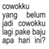 cowokku yang belum jadi cowokku lagi pake baju apa hari ini?