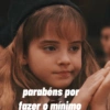 parabéns por fazer o mínimo