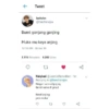 Tweet
leehchn
@haechanajaa
Bumi gonjang ganjing
Muka mu kaya anjing
10:18 AM 30 Jan 19
3.115 Retweets 6.282 Likes
27
Naiqbaal @JaeminRamadhan 1m
Replying to @haechanajaa
Ringan sama dijinjing
Berat sama di pikul
Kesel anjing
pen mukul
Ul
y