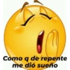Como q de repente me dió sueño