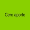 Cero aporte