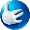 Blue emoji  8