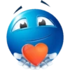 Blue emoji  17