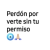 Perdón por verte sin tu permiso OA
