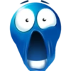 Blue emoji  5