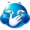 Blue emoji  19