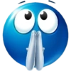 Blue emoji  21