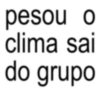 pesou o clima sai do grupo
