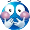 Blue emoji  6
