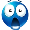 Blue emoji  11