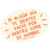 SI ALGÚN DÍA TE SIENTES / VACÍO POR DENTRO COME ES HAMBRE CHARLEY STICKERS