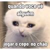 quando voce vê
alguém
jogar o copo no chão