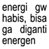 energi gw habis, bisa ga diganti energen