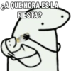 ¿A QUE HORA ES LA FIESTA?