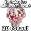 En todos los abriles te llevaré geysio 20 rosas!