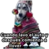 Cuando lavo el auto y después comienza a llover g
