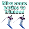 Mira como patino tu frialdad