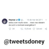 Neymar Jr @... 16 de mar de 2011
estou com muito sono... mais nao deixem
de curtir a twitcam evangélica !!
34
10,5 mil ♡ 3,6
mil
3,6 mil
@tweetsdoney