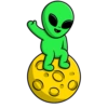 Alieny el extraterrestre 1💚👽🌎🌕 15